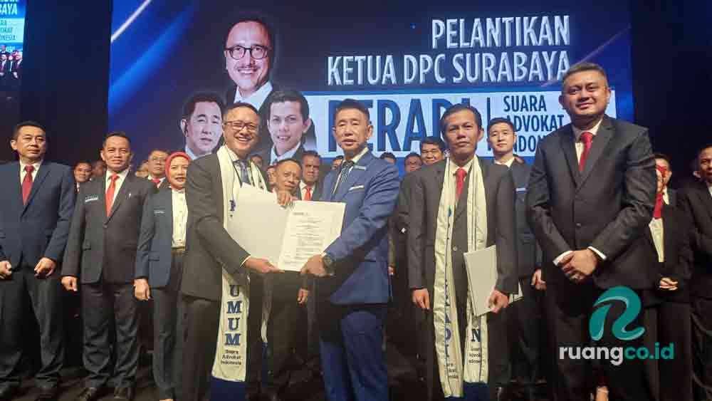 Pelantikan Ketua DPC Peradi SAI Surabaya