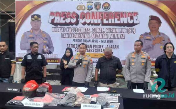 192 tersangka kejahatan jalanan Surabaya 2026