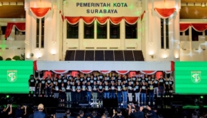 Launching Sinergi Persebaya 2026 di Balai Kota Surabaya bersama Azrul Ananda dan Bonek (Photo by : Official Persebaya)