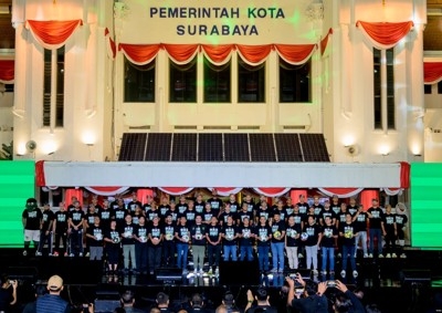 Launching Sinergi Persebaya 2026 di Balai Kota Surabaya bersama Azrul Ananda dan Bonek (Photo by : Official Persebaya)