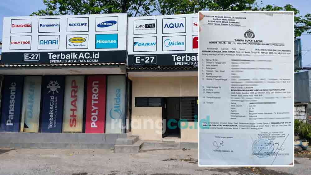 oknum sales AC gelapkan dana refund