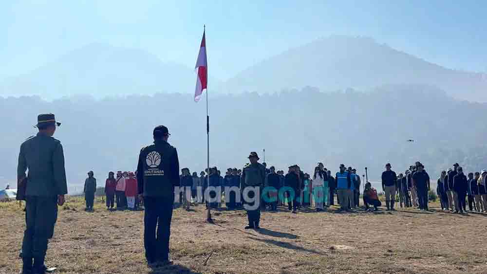 Upacara HUT RI ke-81 di Argopuro