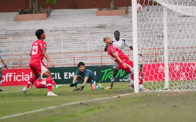 De Red FC vs RANS Nusantara FC berakhir 3-3 di Stadion Gelora 10 November