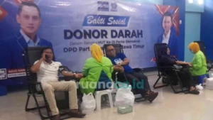 donor darah Partai Demokrat Jawa Timur