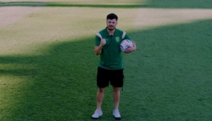 Matheus Lagoa saat diperkenalkan sebagai pemain baru Persebaya (Foto : Persebaya)