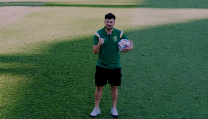 Matheus Lagoa saat diperkenalkan sebagai pemain baru Persebaya (Foto : Persebaya)