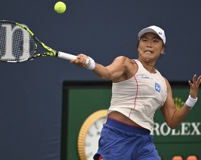 Janice Tjen saat bertanding tenis