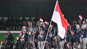 Kontingen Indonesia pada pembukaan Asian Para Games 2026 Aichi-Nagoya (Foto: ANTARA FOTO/M Risyal Hidayat via Bsinews.id)