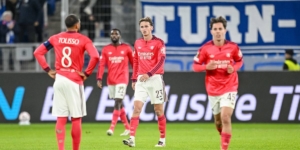 Pemain Olympique Lyon pada pertandingan Ligue 1 (Foto: SuperSport)